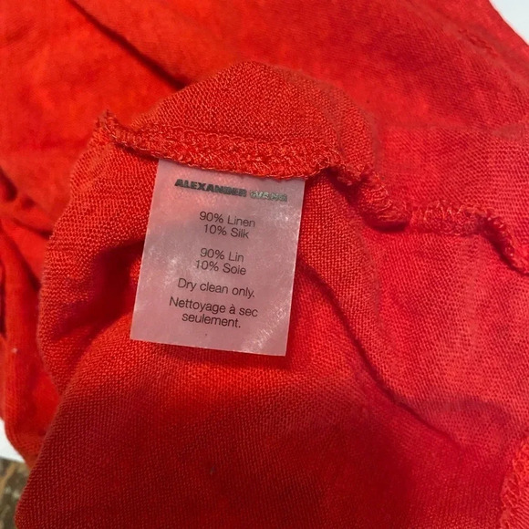 T by Alexander Wang Linen Silk Blend Scoop Neck Tank Top - Picture 5 of 7